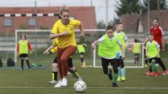 BL-győztes labdarúgóval fociztak a gyerekek a Grassroots Fesztiválon